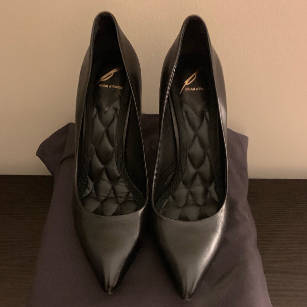 Brian Atwood Malika black pumps, size 7!
